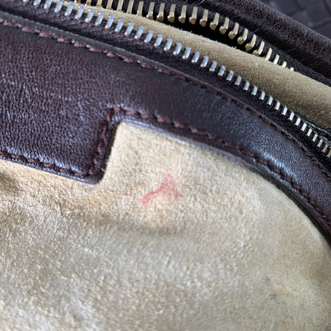 BOTTEGA VENETA 2009 Brown Woven Leather Hobo Shoulder Bag
