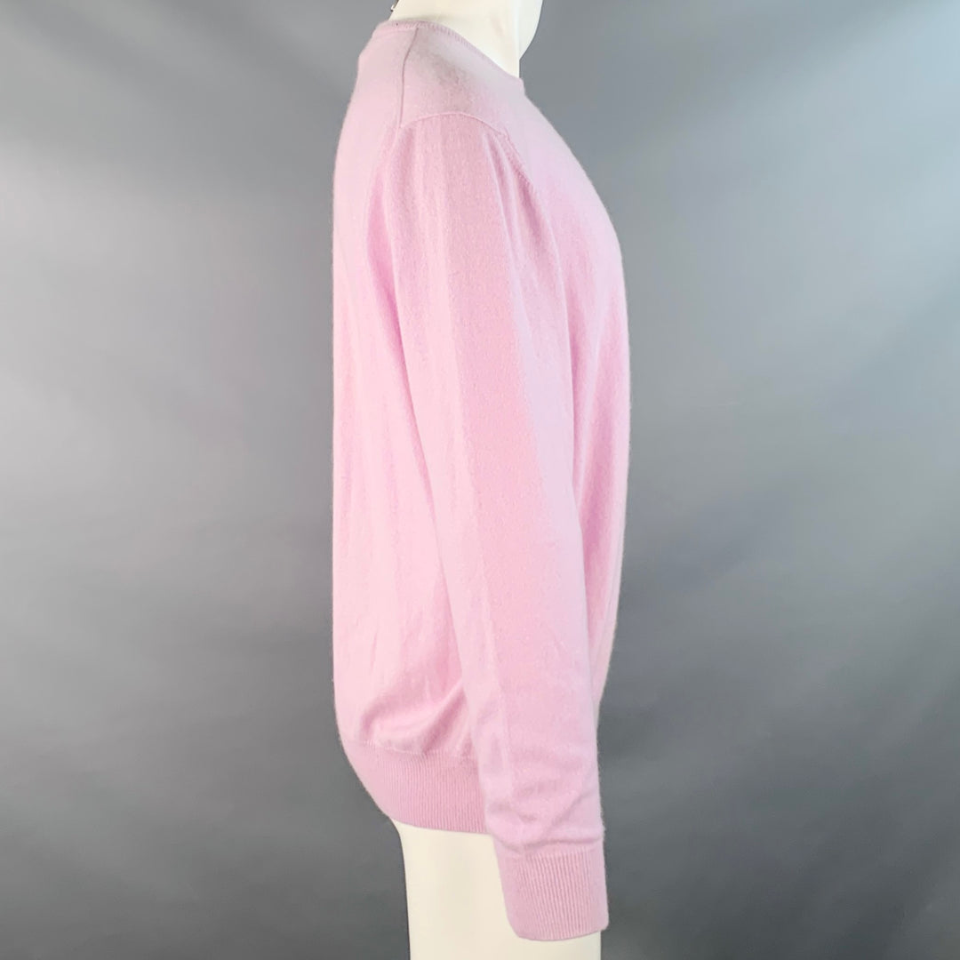 LORO PIANA Size M Purple Lavender Cashmere Crew Neck Sweater