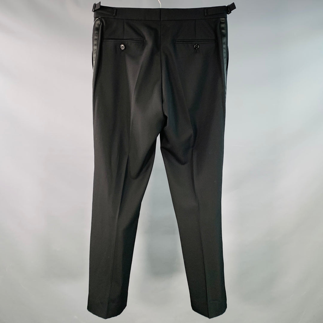 RALPH LAUREN Size 30 Black Wool Straight Zip Fly Dress Pants
