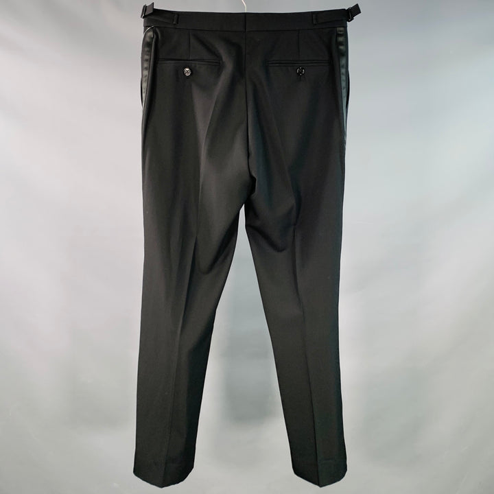 RALPH LAUREN Size 30 Black Wool Straight Zip Fly Dress Pants
