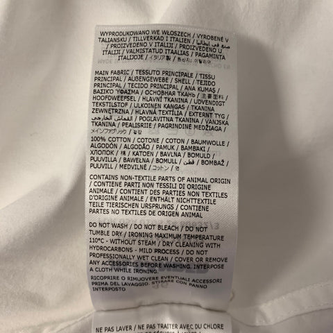 JIL SANDER Size S White Cotton Camp Short Sleeve Shirt