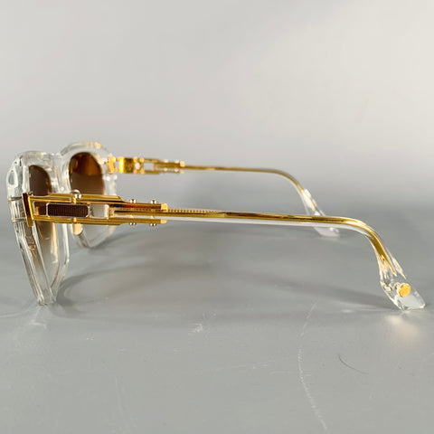 DITA Grand APX Gold Clear Acetate Metal Sunglasses & Eyewear