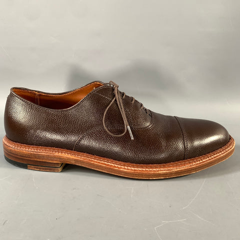 ALDEN Size 11 Brown Leather Oxford Lace Up Shoes