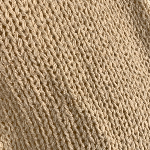 MARGARET OLEARY Size 2 Beige Cotton Silk Textured Knit Tied Front Cardigan