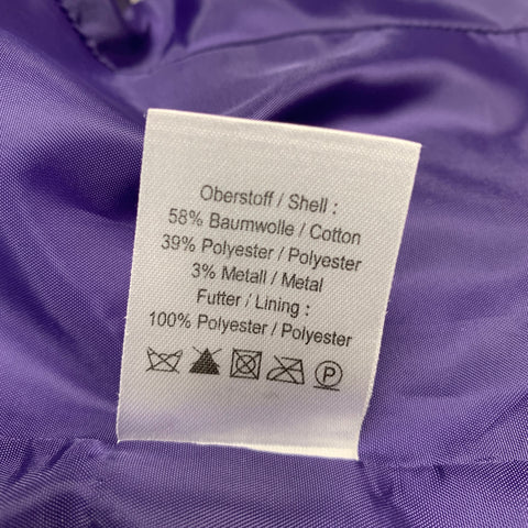 ¡JOOP! Blazer a rayas de mezcla de algodón gris blanco talla 2