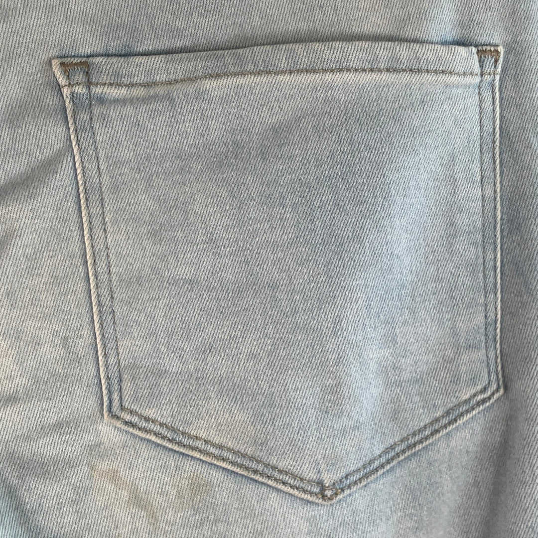 PAIGE Size 29 Federal Blue Cotton Blend Slim Straight Zip Fly Jeans