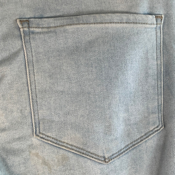 PAIGE Size 29 Federal Blue Cotton Blend Slim Straight Zip Fly Jeans
