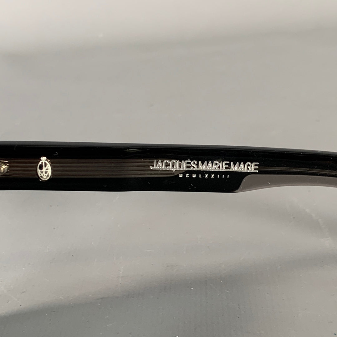 JACQUES MARIE MAGE Black Acetate Sunglasses
