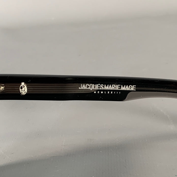 JACQUES MARIE MAGE Black Acetate Sunglasses