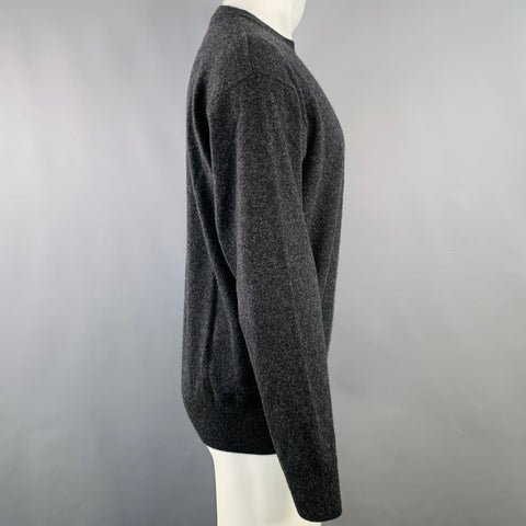 TSE Size M Grey Charcoal Heather Cashmere Crew Neck Sweater