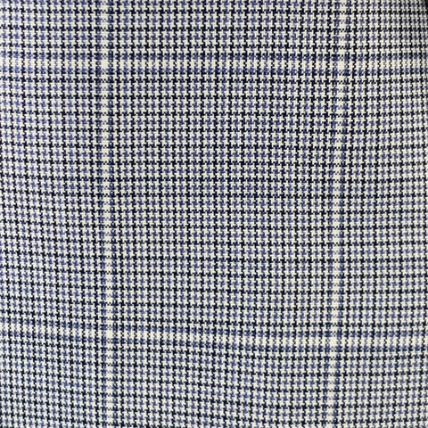 Costume VALENTINO Taille 38 Laine à Carreaux Bleu Gris Col Cranté