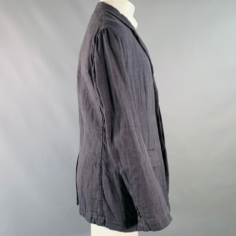 FORME 3’3204322896 Size 40 Grey Tan Dots Cotton Linen Silk Sport Coat