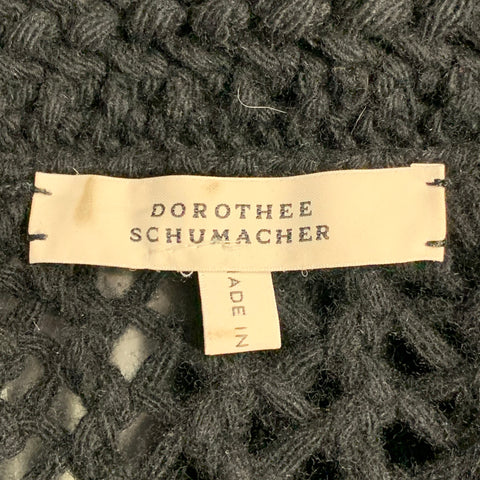 DOROTHEE SCHUMACHER Gilet tricoté en laine et cachemire noir taille L