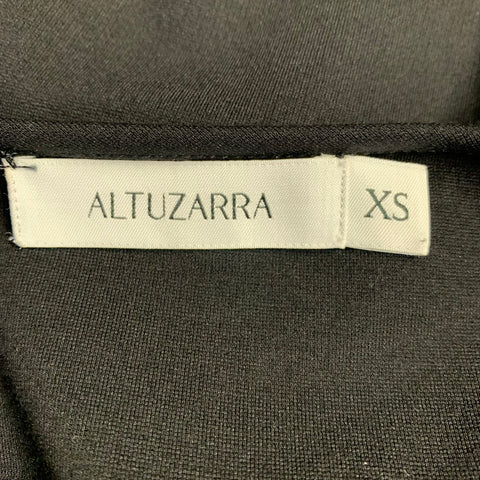 ALTUZARRA Taille XS Mélange de viscose noir Boutons-pression cloutés Pull col rond
