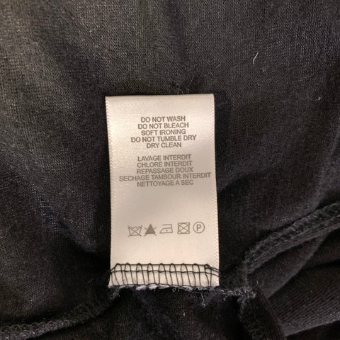 IRO Size XS Black Silver Hardware Lyocel polyurethane See Through T shirt