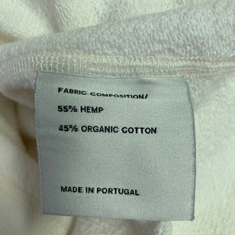 Sweat à capuche VOLLEBAK L Coton Chanvre Crème