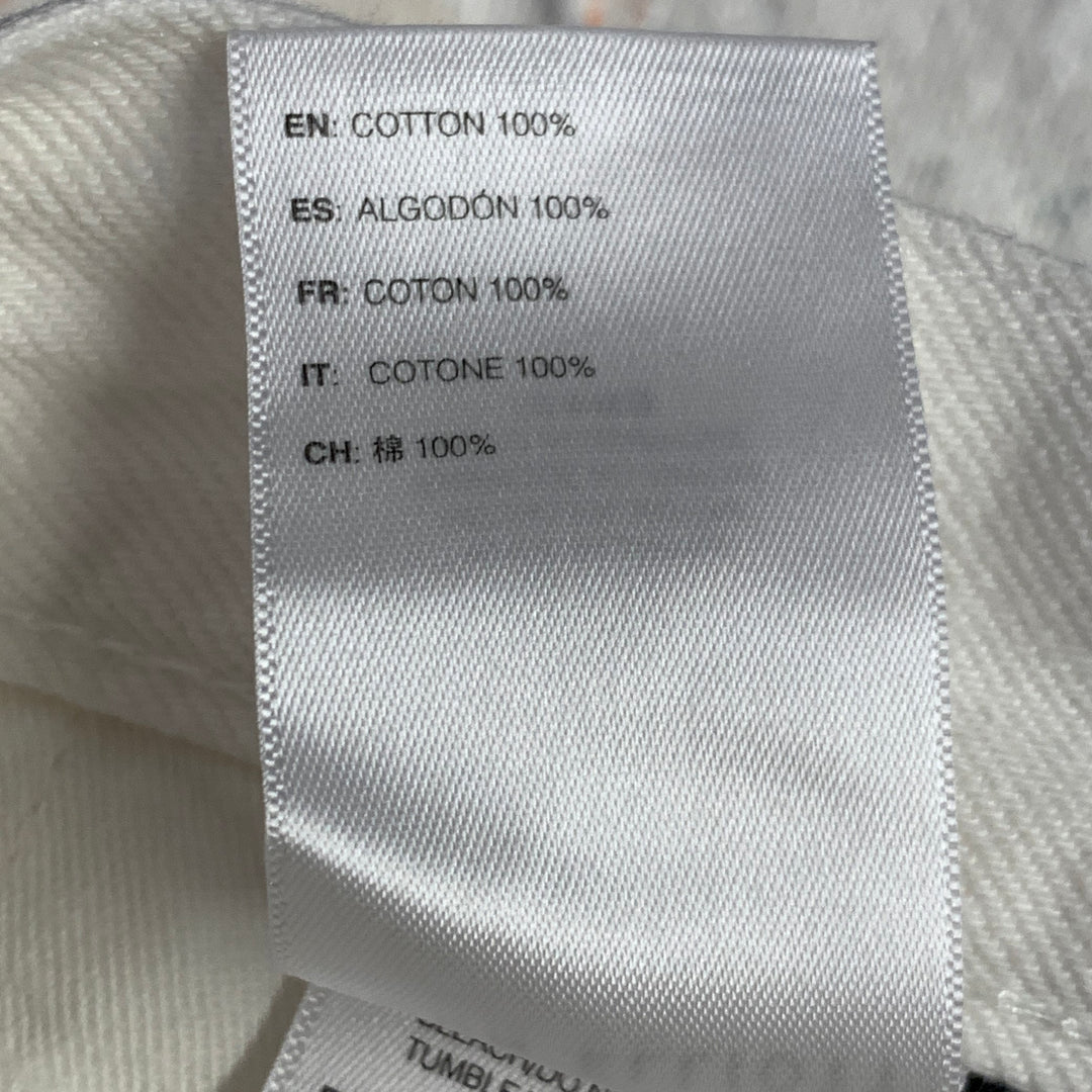JOHN ELLIOTT Size 30 White Multi Color Paint Splatter Cotton Button Fly Jeans