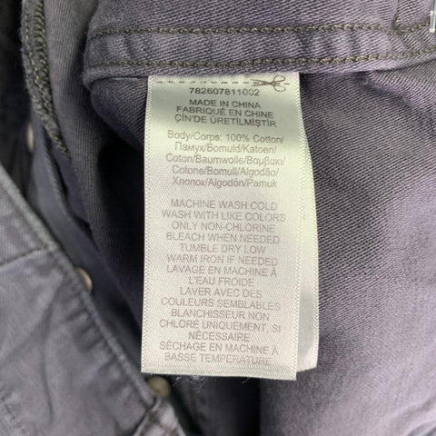 RRL by RALPH LAUREN Size 36 Indigo Wash Cotton Straight Button Fly Patch Pockets Casual Pants
