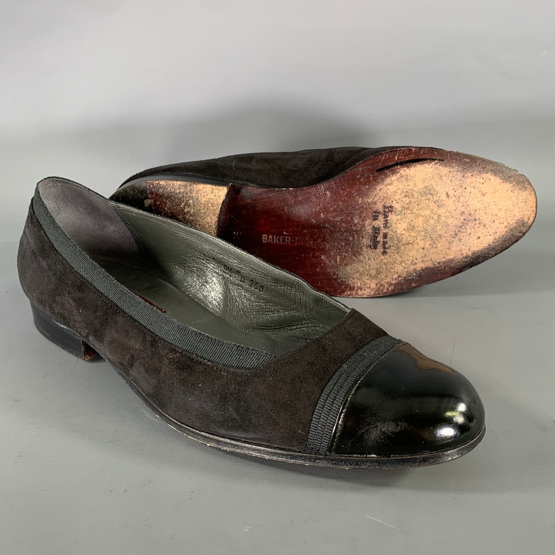 BAKER BENJES Size 9.5 Black Leather Ballet Loafers