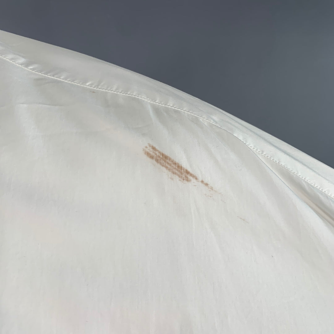 ISCRIRE SS20 Size S White Cotton Oversized One Pocket Volume Long Sleeve Shirt