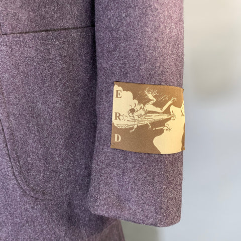 ENFANTS RICHES DEPRIMES ERD FW2021 L Purple Wool Double Breasted 34 36 Suit