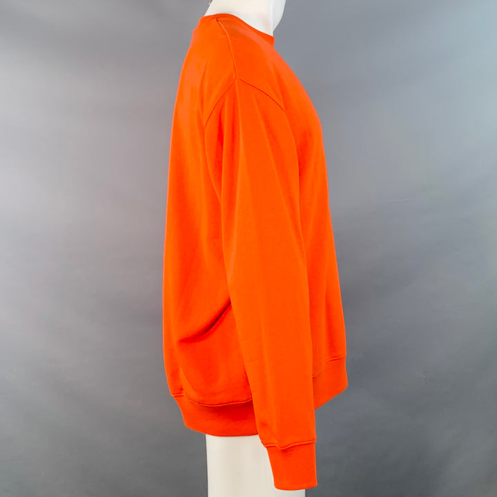 ACNE STUDIOS Size S Orange Cotton Oversized Sweatshirt