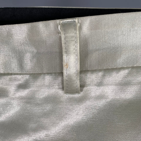 AGNÈS B. Size 33 Ivory Cotton Viscose Dress Pants