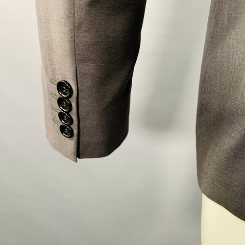 PAUL SMITH Size 38 Grey Wool Mohair Single Breasted Sport Coat
