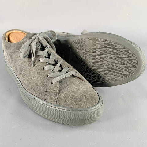 KOIO Size 12 Grey Suede Low Top Rubber Sole Sneakers