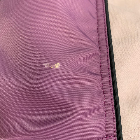 VALENTINO Size XL White Pink Polyamide Color Block Jacket