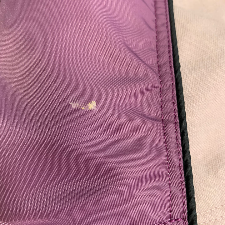 VALENTINO Size XL White Pink Polyamide Color Block Jacket