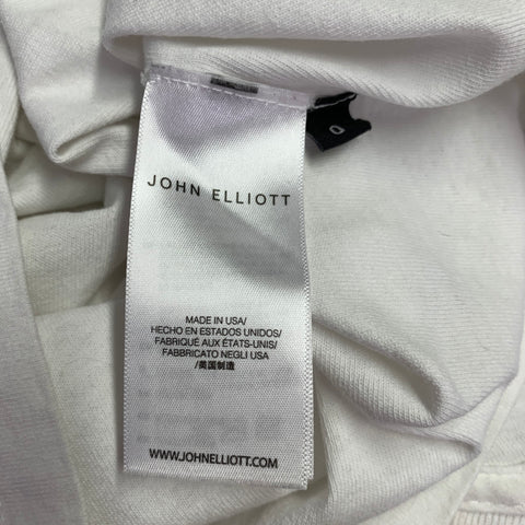 JOHN ELLIOTT Size XS White Cotton Reverse Seams T-shirt