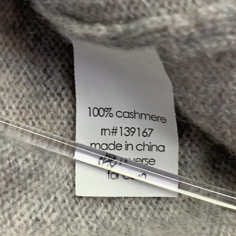 27 MILES Size XS/S Grey Cashmere Dolman Sleeve Open Front Knit Cardigan