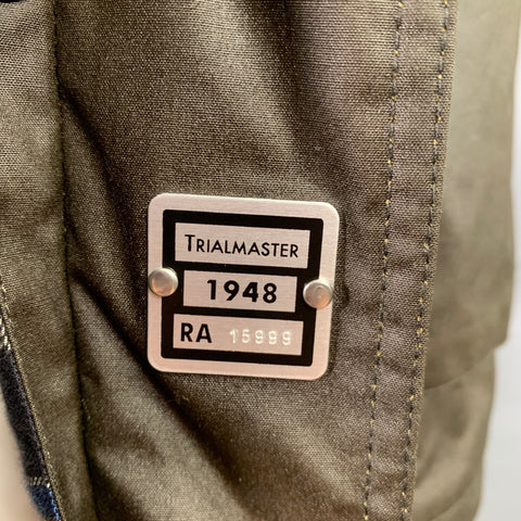 BELSTAFF Size 42 Trialmaster Green Olive Coated Cotton Parka Jacket