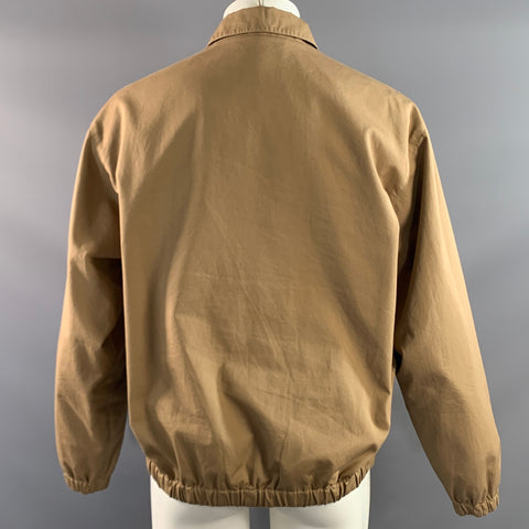 PRADA Size 38 Khaki Blue Cotton Zip Up Jacket