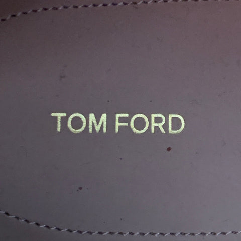 TOM FORD Size 11.5 Purple Leather Chelsea Ankle Boots
