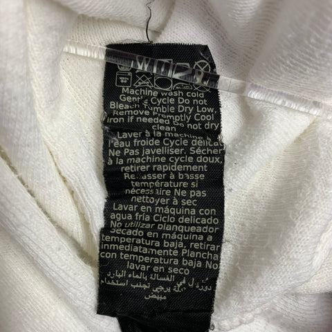 JOHN VARVATOS Size M White Cotton Blend Raw Edge T-shirt
