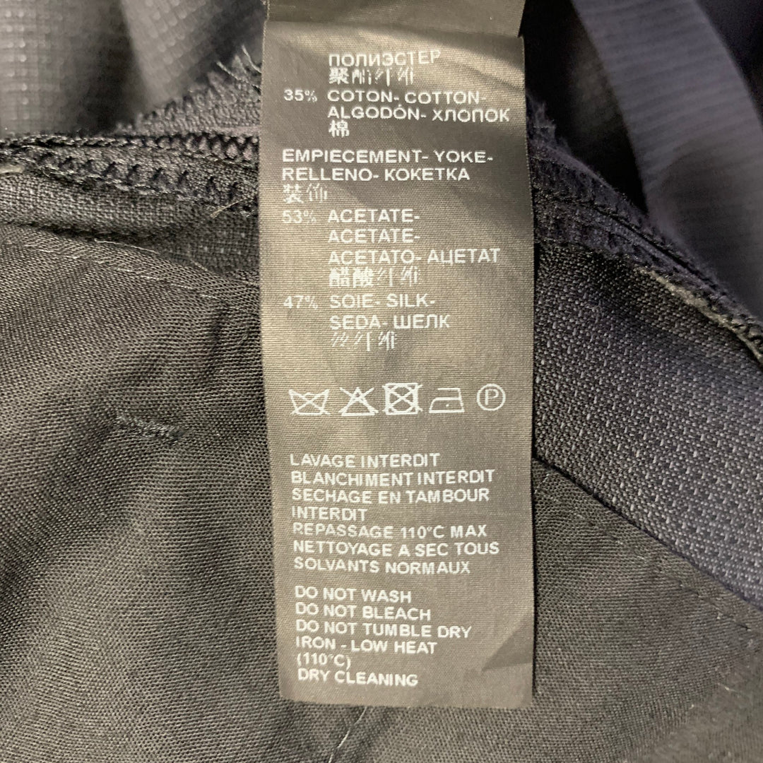 THE KOOPLES Size 38 Black Wool Woven Peak Lapel Tuxedo