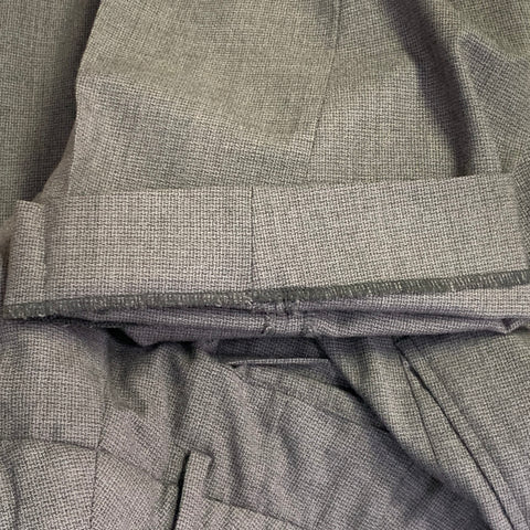 MAISON MARGIELA Size 34 Grey Charcoal Woven Wool Button Fly Dress Pants