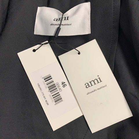 AMI by ALEXANDRE MATTIUSSI Size 36 Black Wool Sport Coat