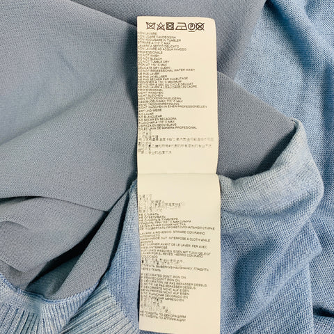 MARNI Size 44 Blue Wool Blend Elbow Patches Cardigan