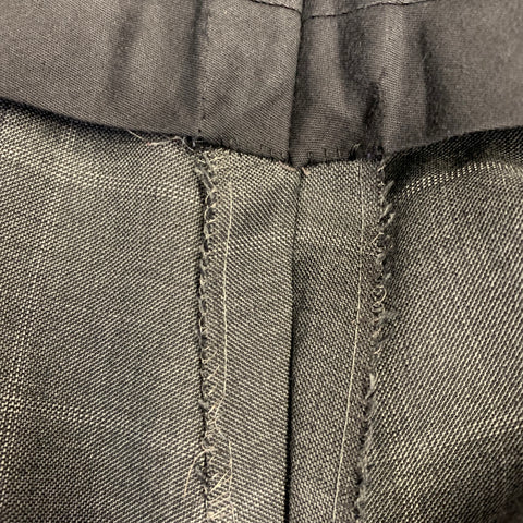 POLO by RALPH LAUREN Size 40 Regular Grey White Checkered Virgin Wool 3 Piece Suit