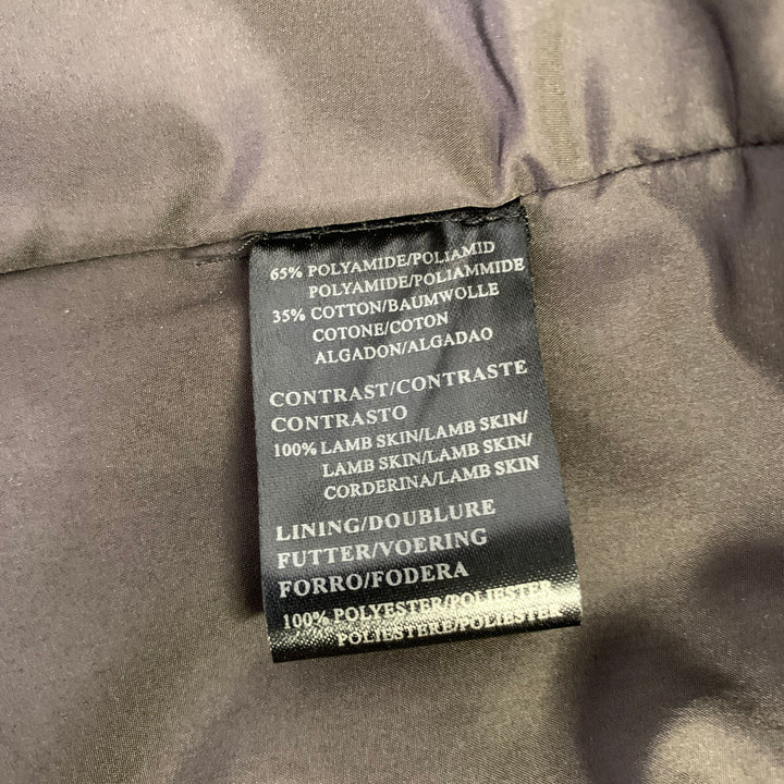 ARMANI COLLEZIONI Size 44 Grey Polyamide Cotton Coat