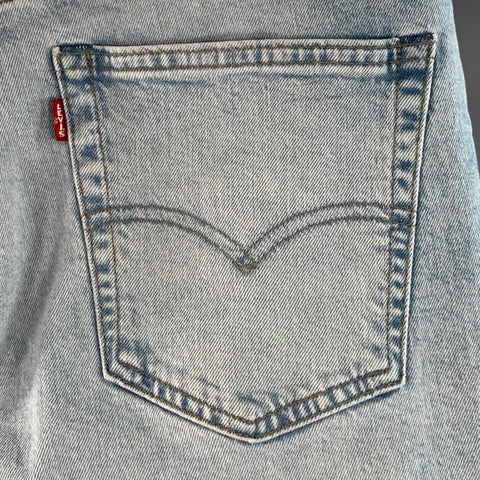 LEVI STRAUSS Size 32 Blue Cotton Five Pockets Straight Jeans