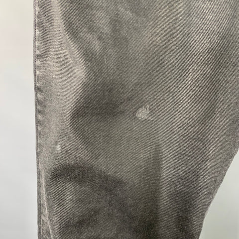 TRANSIT Size XS Grey Charcoal Coated Cotton Blend Jeans