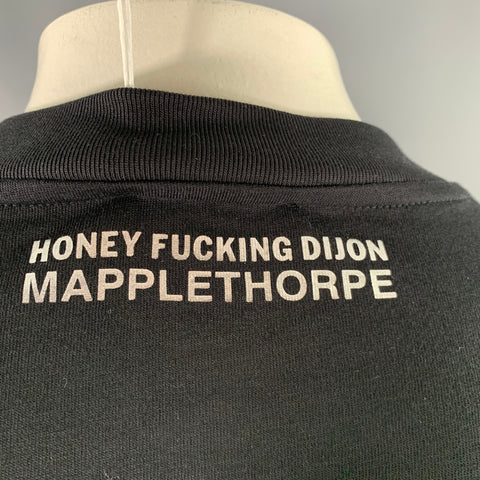 HONEY FUCKING DIJON Size XL Black Grey Graphic Cotton Crew Neck T-shirt