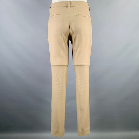 FILIPPA K Size 36 Khaki Polyester Blend Notch Lapel Suit