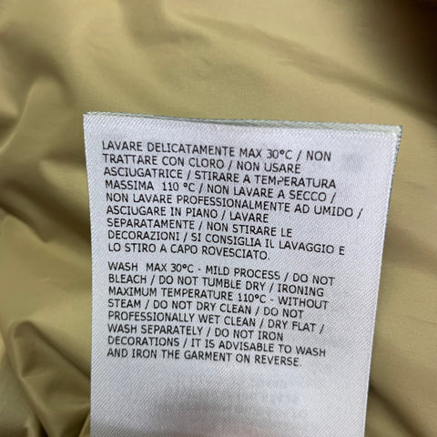 MONCLER GENIUS Size XXXL Khaki Quilted Down Filled Polyester Jacket