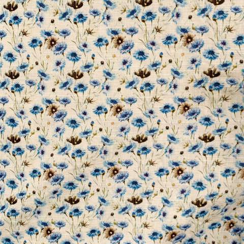 HAUPT Size L Grey Blue Floral Long Sleeve Shirt