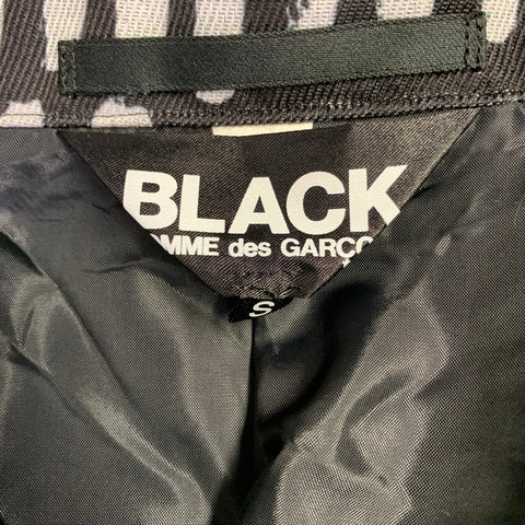 COMME des GARCONS 2019 Size S Black White Print Polyester Jacket